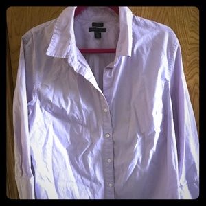 Lilac Tommy Hilfiger button down top PLUS SIZE